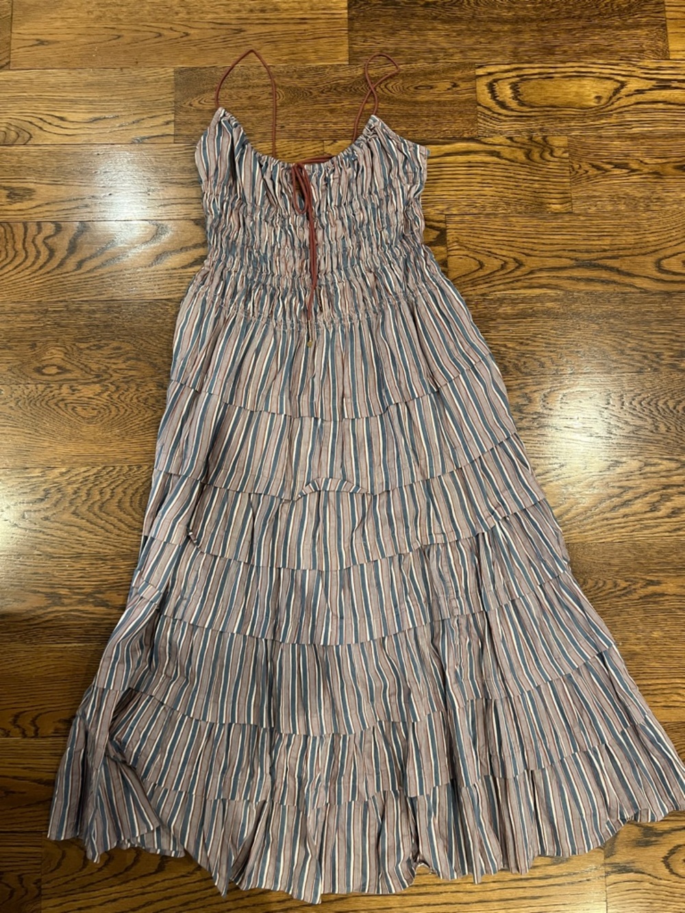 Free People Striped Tiered Maxi Dress